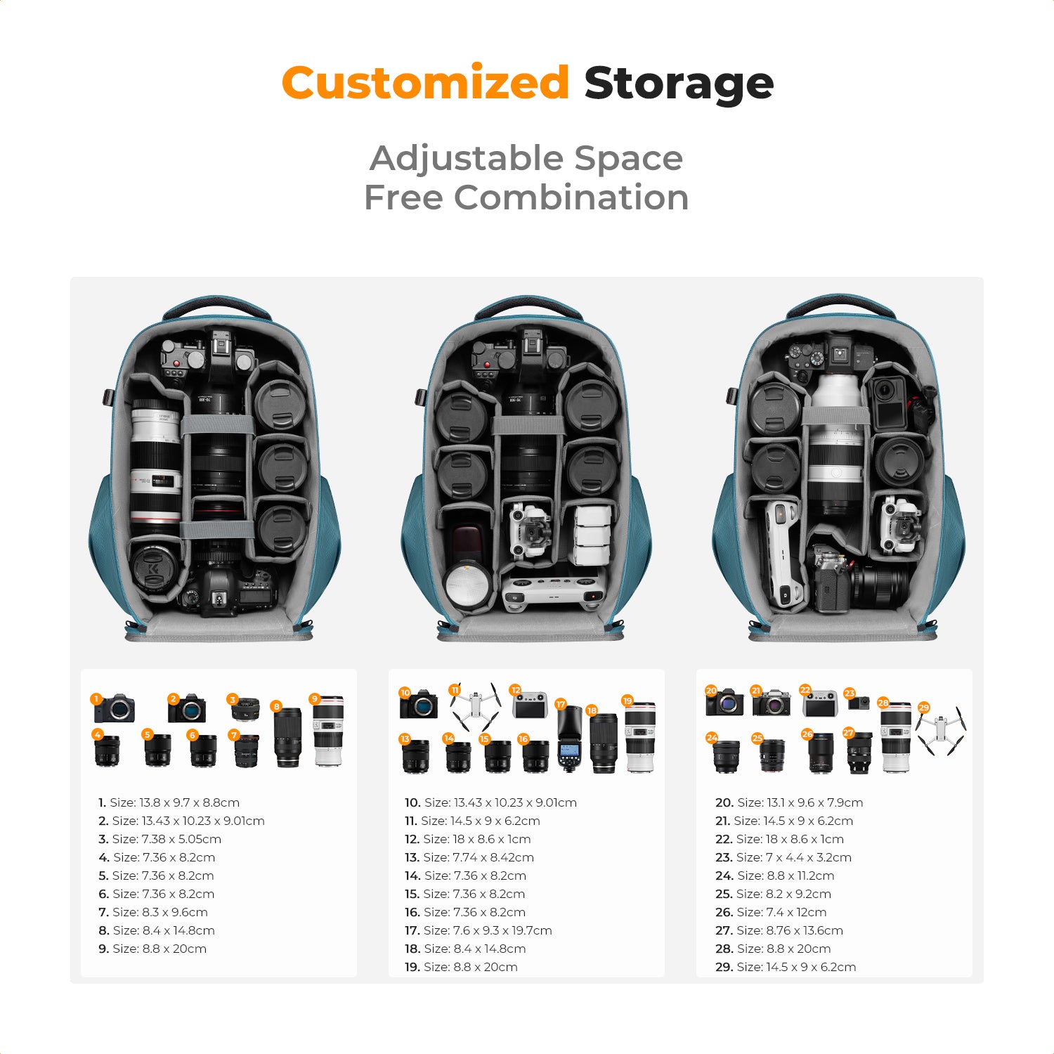 K&F Concept Camera Backpack,Hardshell Photography DSLR Camera Bag with 15-15.6 Inch Laptop Compartment Waterproof Hard Shell K&F Concept Camera Backpack,Hardshell Photography DSLR Camera Bag with 15-15.6 Inch Laptop Compartment Waterproof Hard Shell